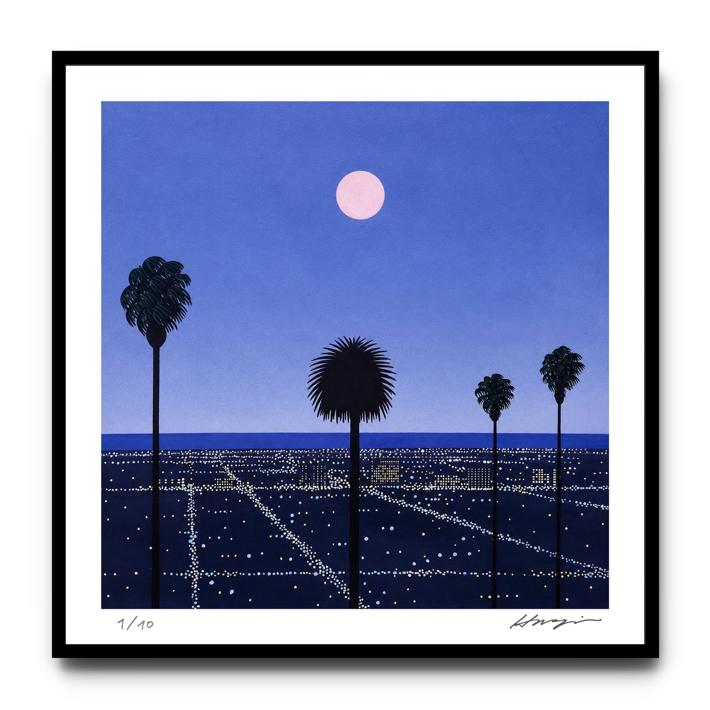Moon and Palms