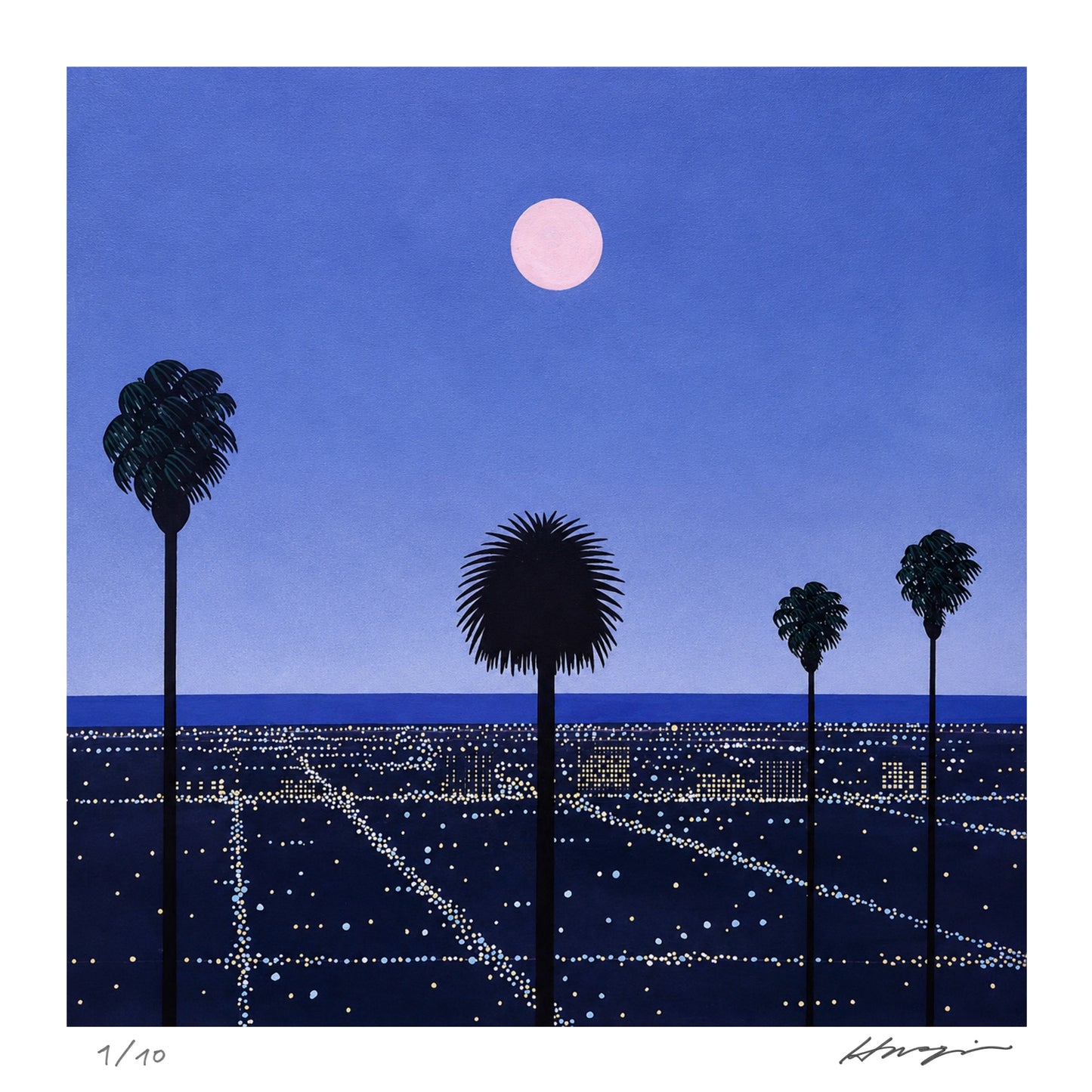 Moon and Palms